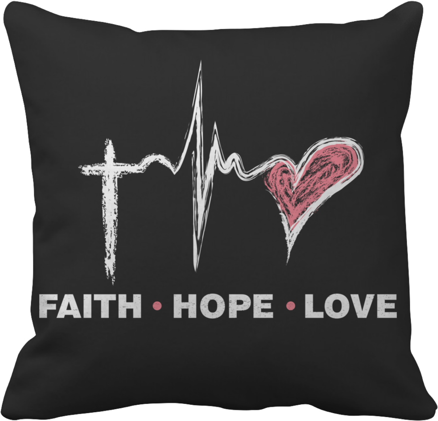 Download Faith Hope Love Pillow | Wallpapers.com