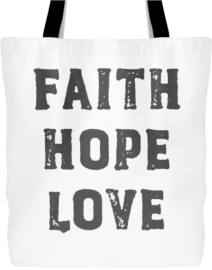 Download Faith Hope Love Tote Bag | Wallpapers.com