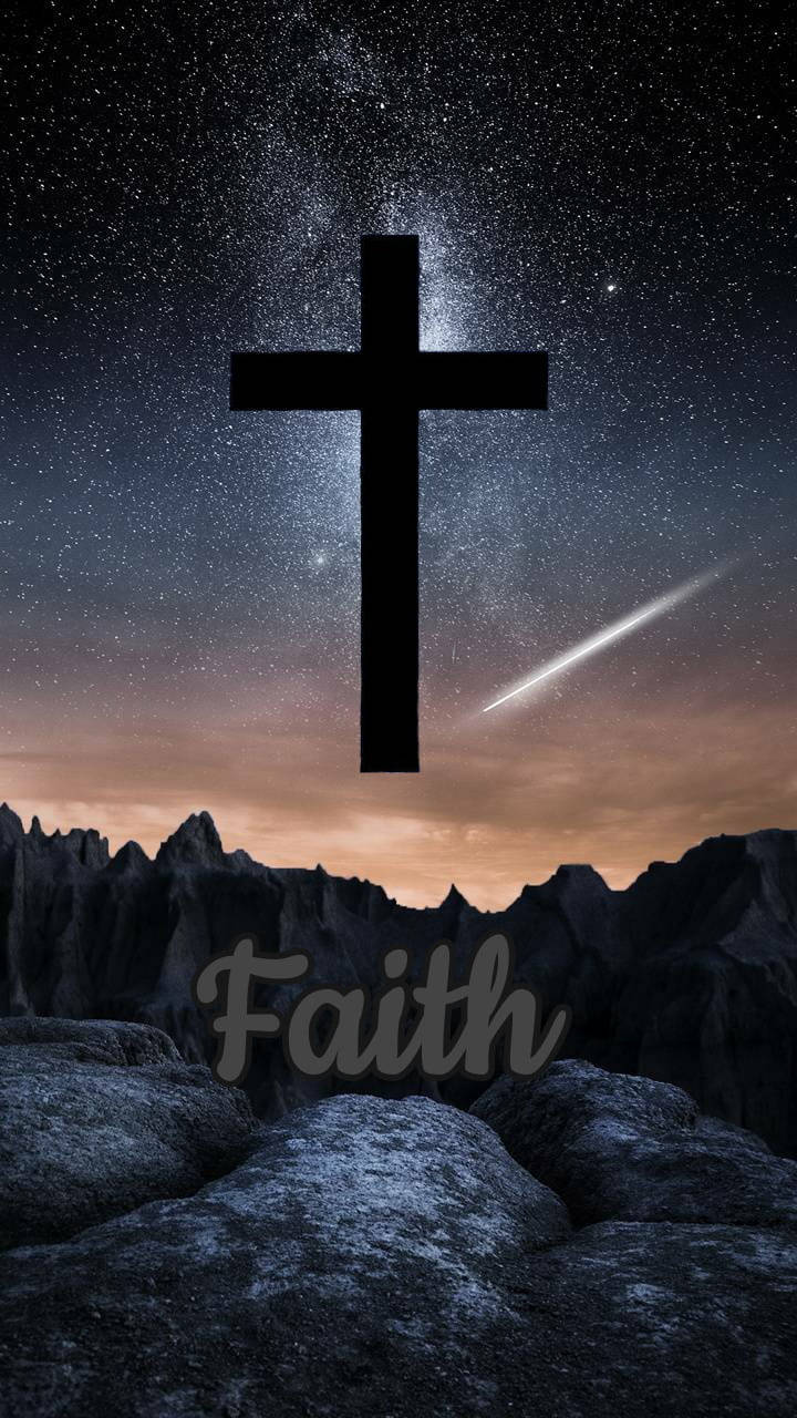 Faith In God Starry Sky Wallpaper
