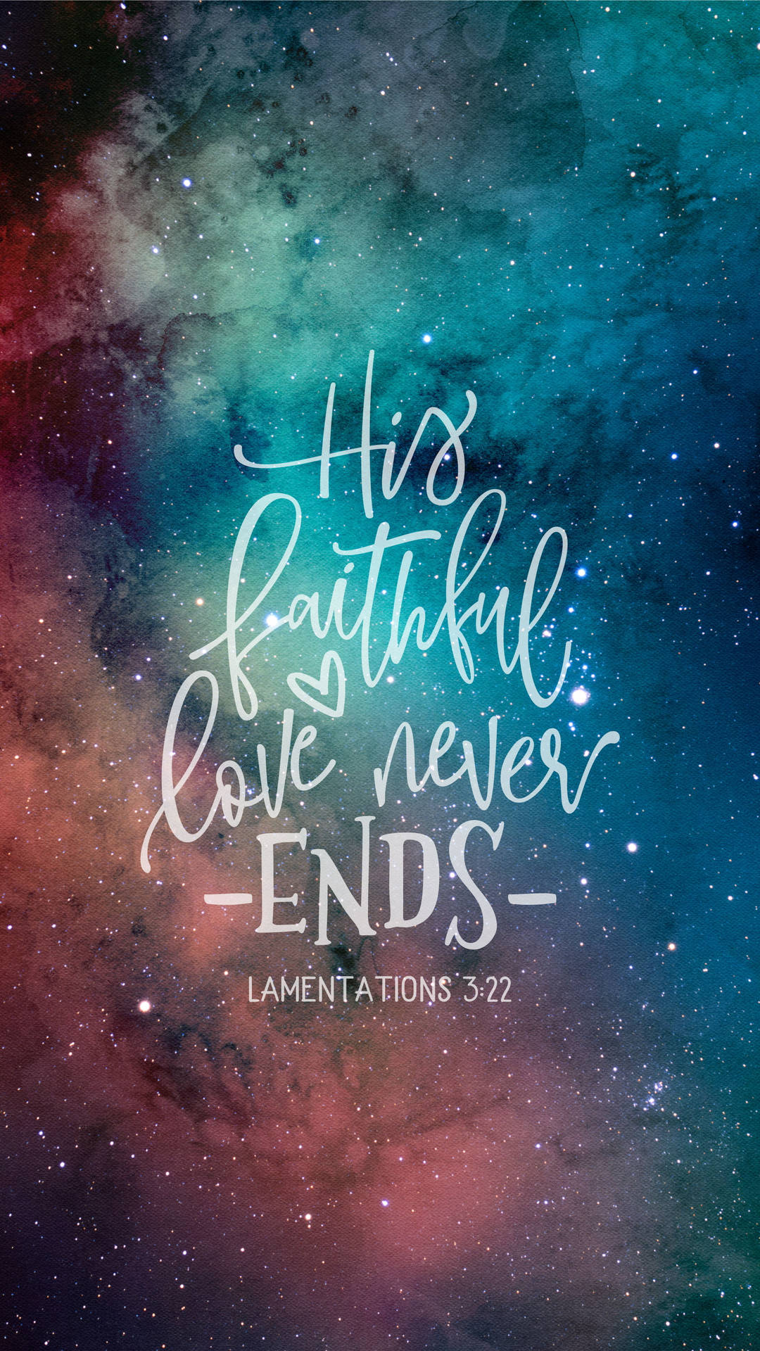 Faithful Love Bible Quote Wallpaper