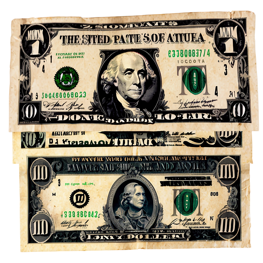 Fake Dollar Bills Png 06132024 PNG