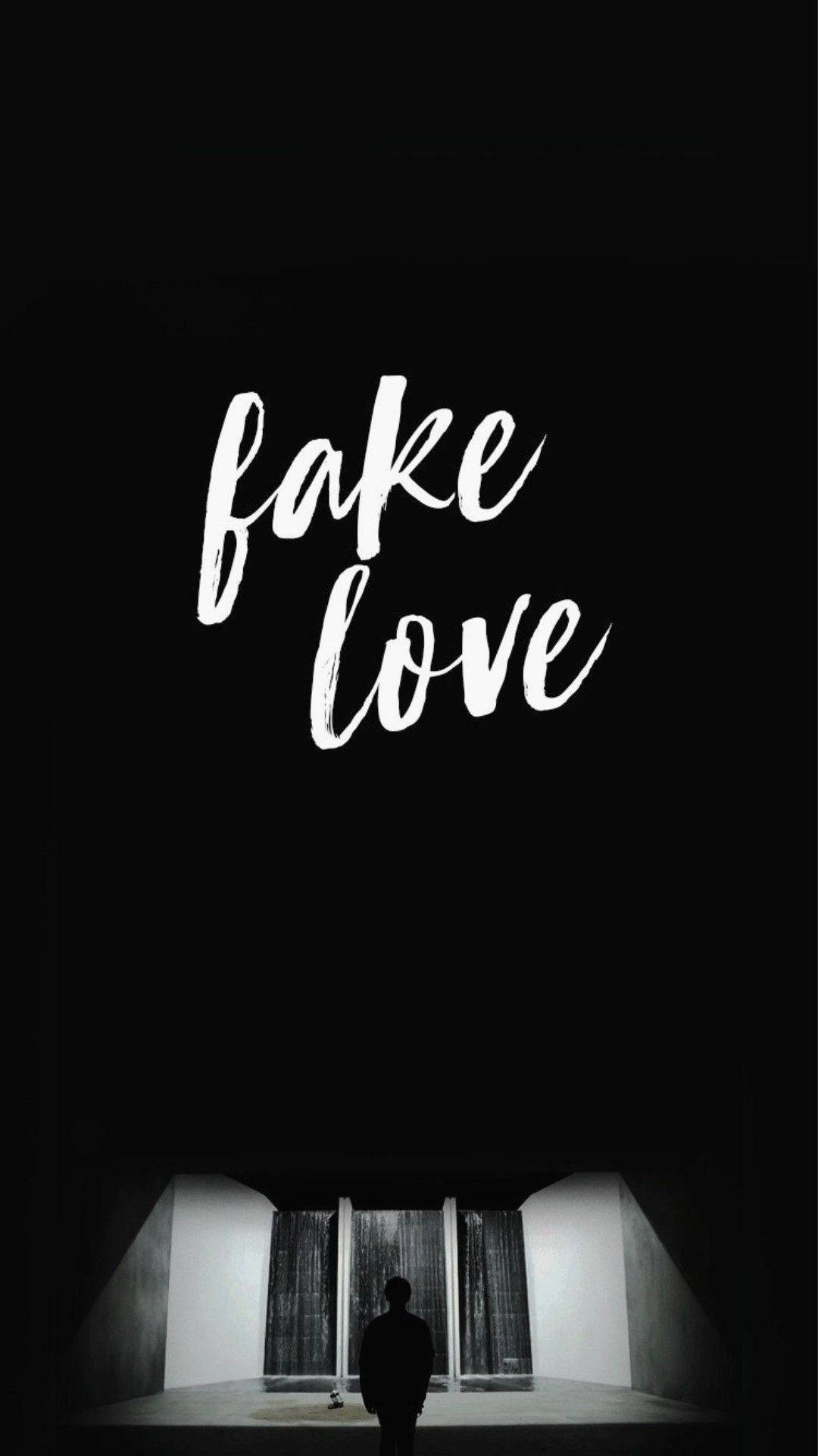 Fake Love Bts Black Aesthetic Wallpaper
