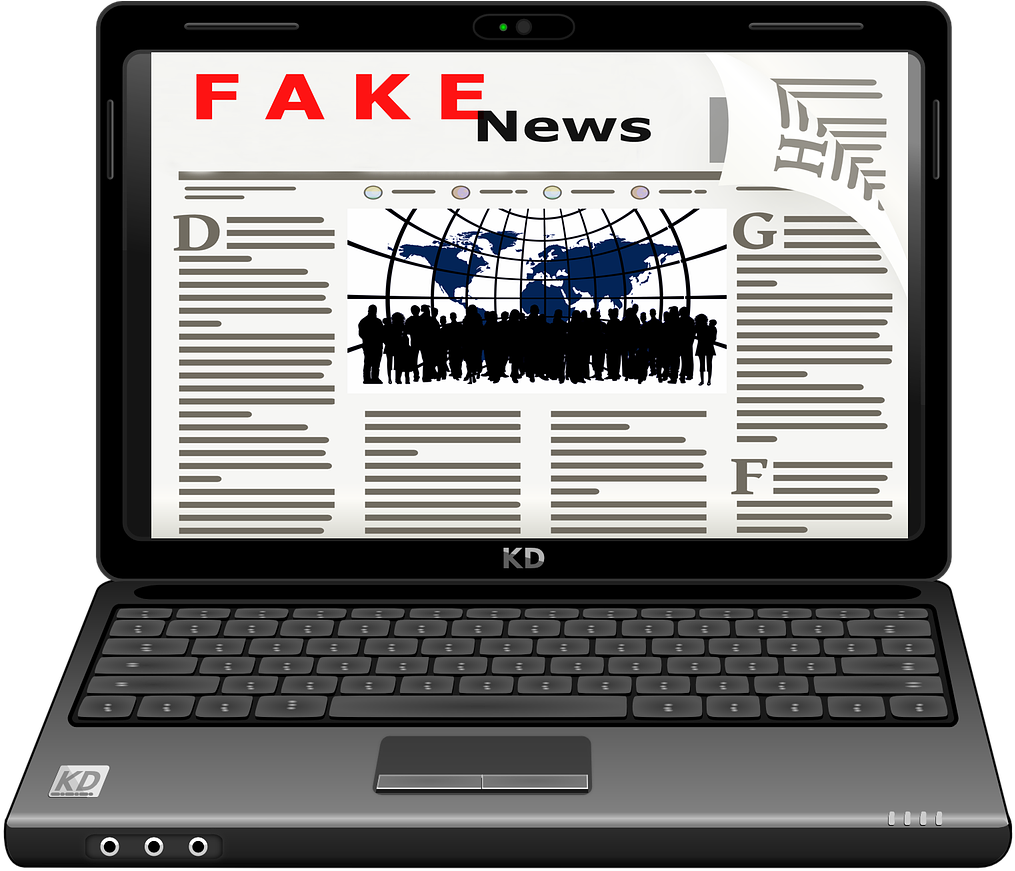 Fake News Laptop Screen PNG