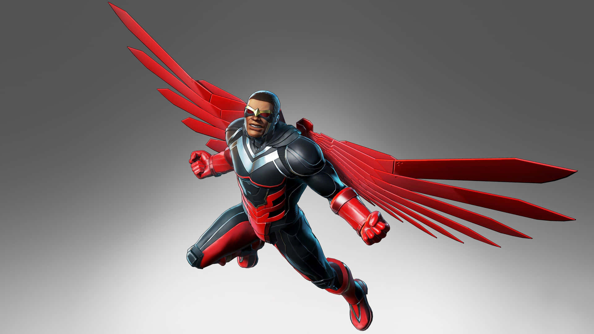 Falcon Marvel Red And Black Costume Wallpaper