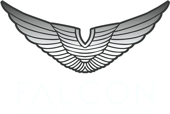 Falcon Wings Logo Luxury Car Rental PNG