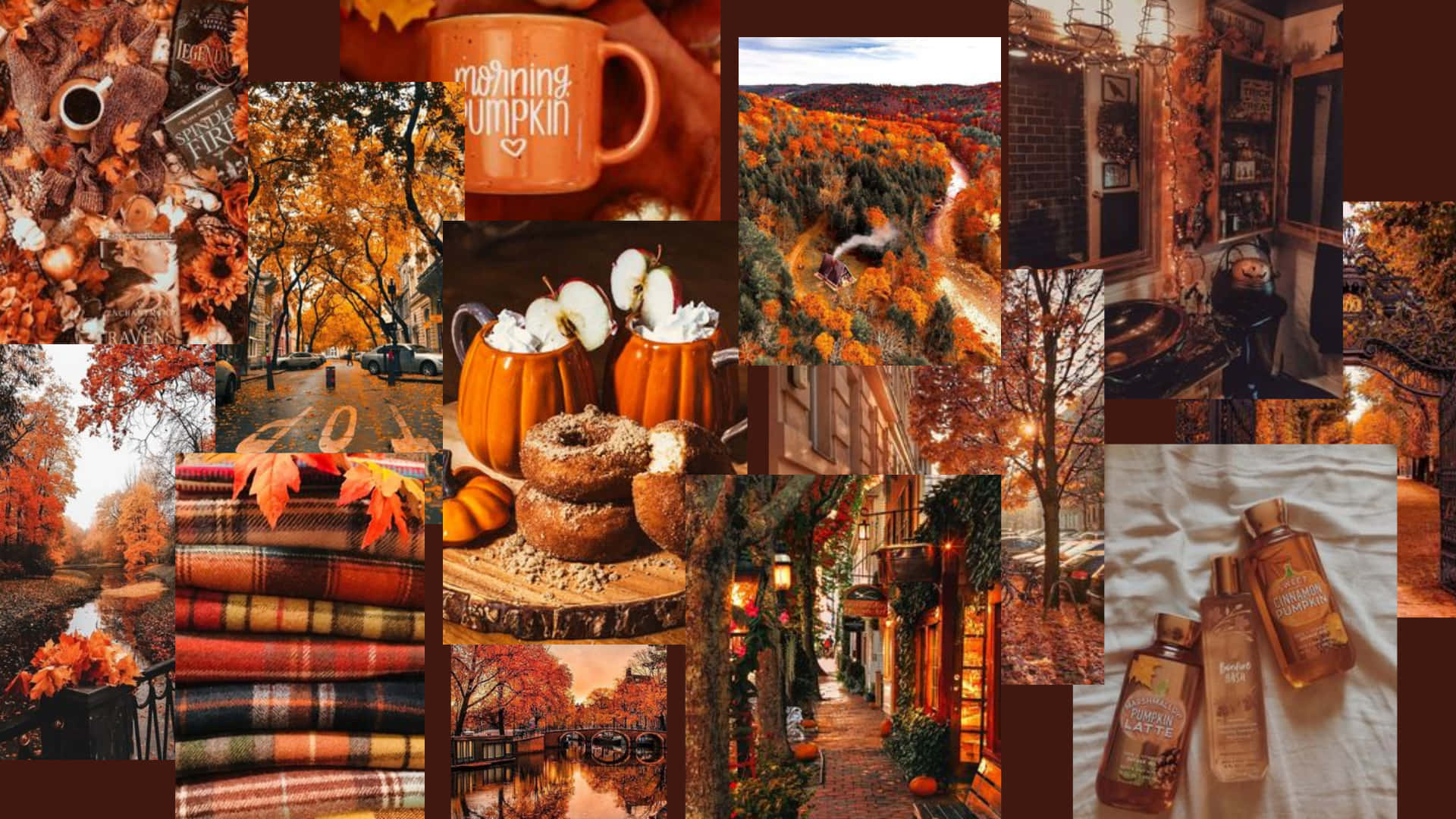 Welcome the season of change with this beautiful fall aesthetic desktop wallpaper perfect for your home or office. Wallpaper