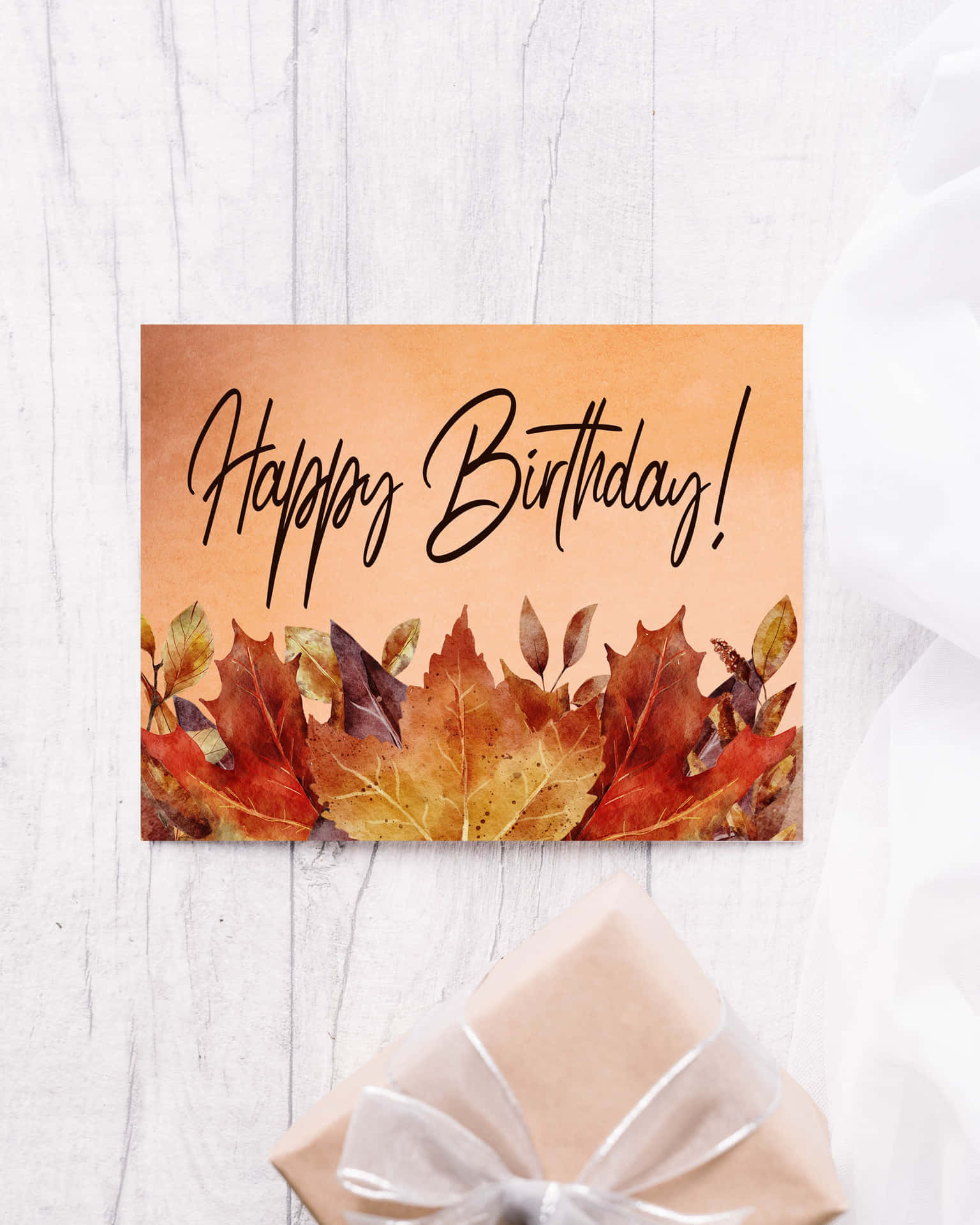 Celebrate the beauty of Fall with an unforgettable Birthday Wallpaper