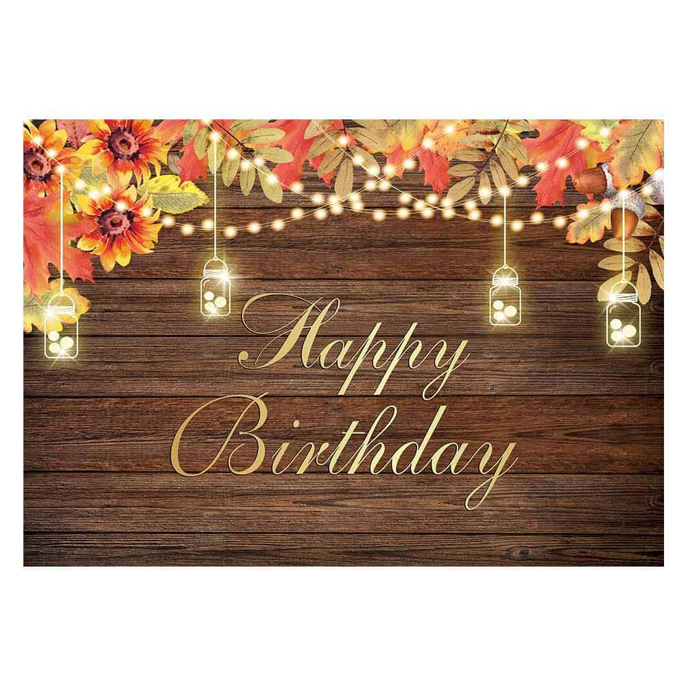 Celebrate your fall birthday with family and friends! Wallpaper