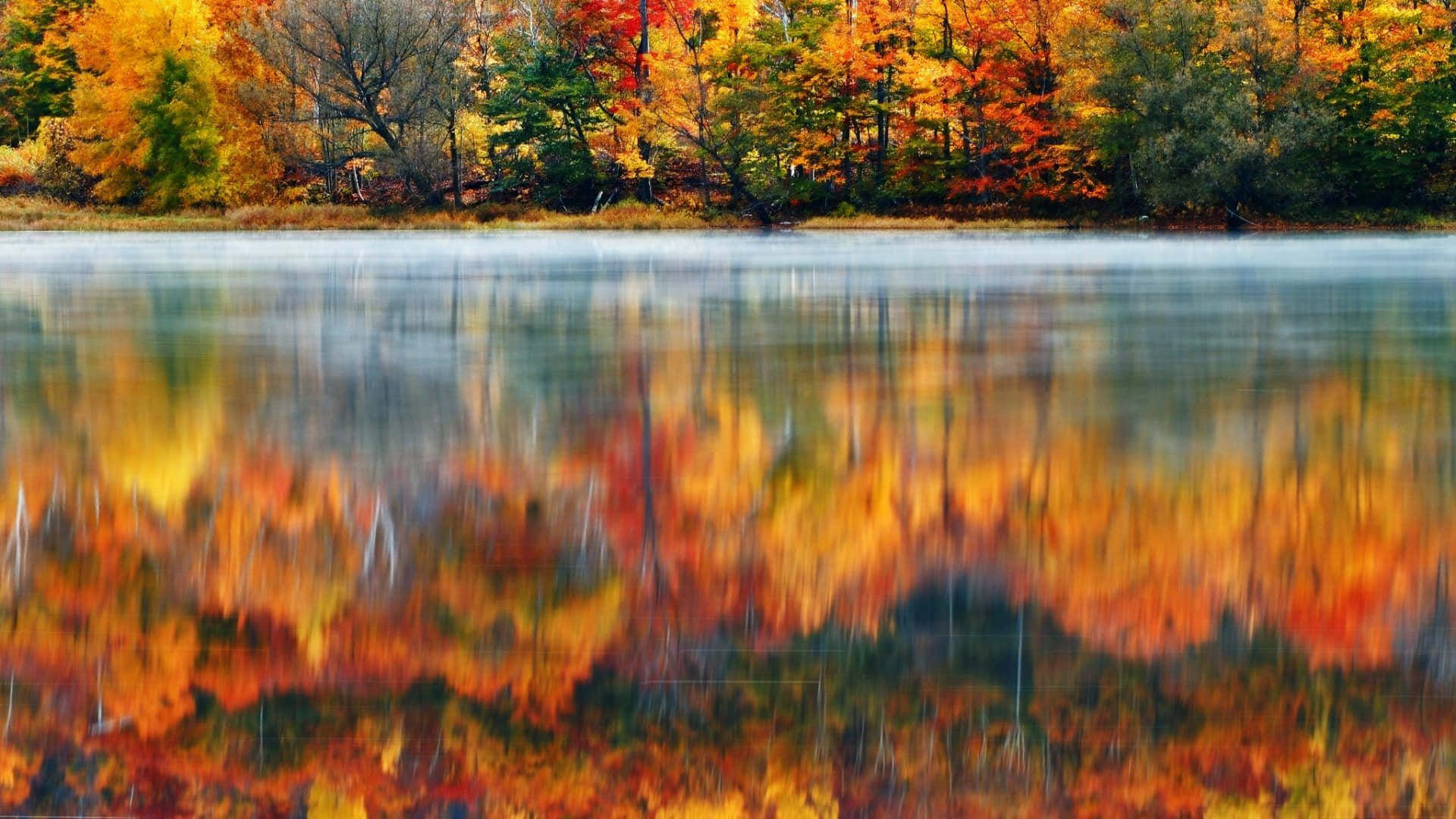 New Hampshire Lake Fall Computer Background