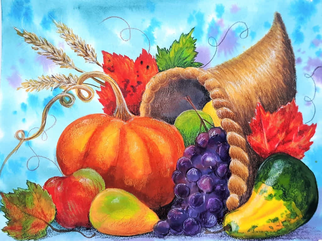 Fall Cornucopia - A Bountiful Harvest Wallpaper