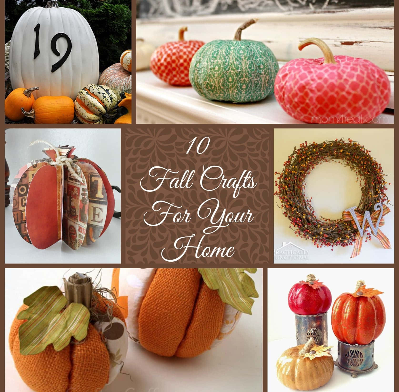 Colorful Fall Craft Materials on Rustic Wooden Table Wallpaper
