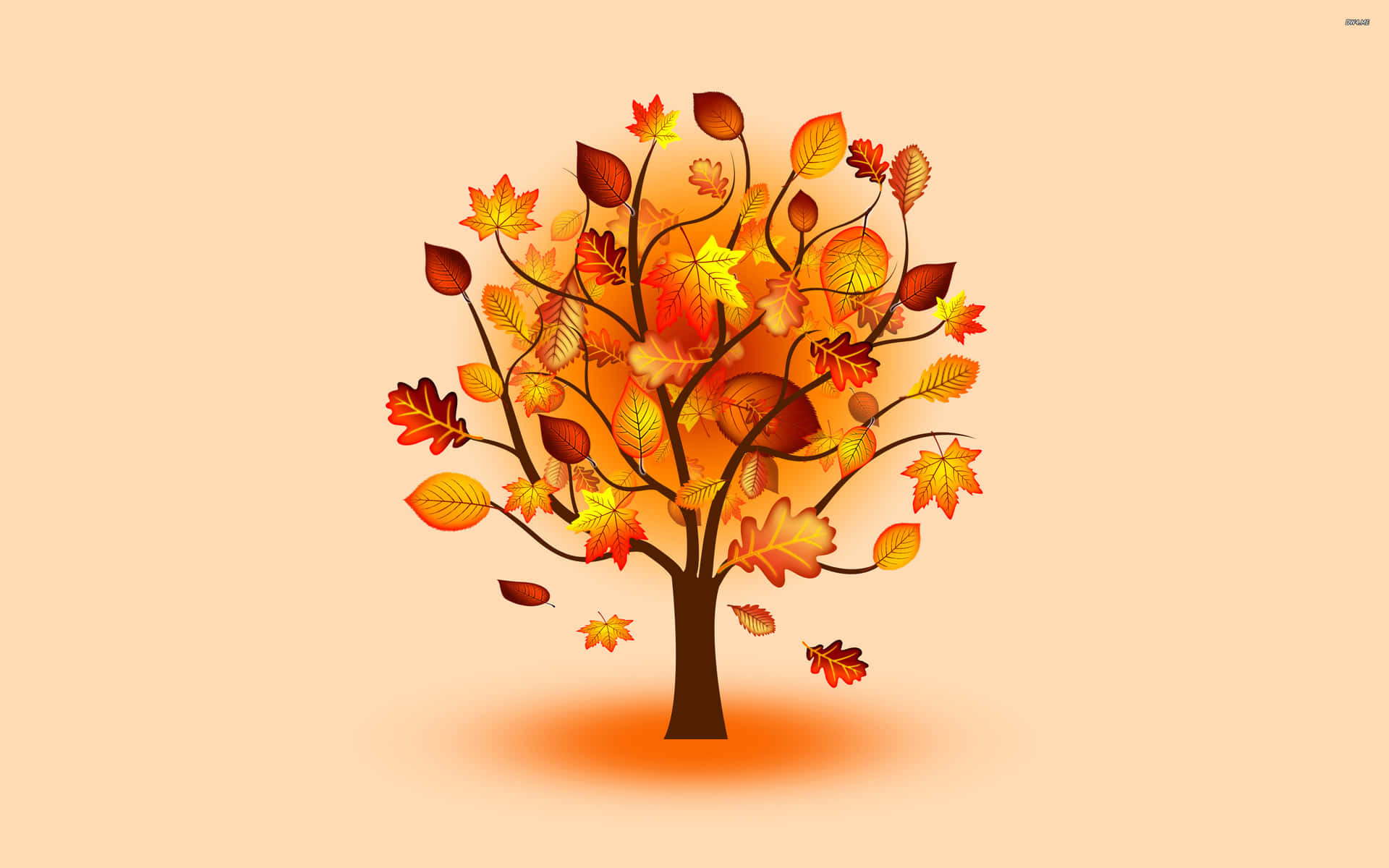 Eineidyllische Herbstszene Für Den Desktop