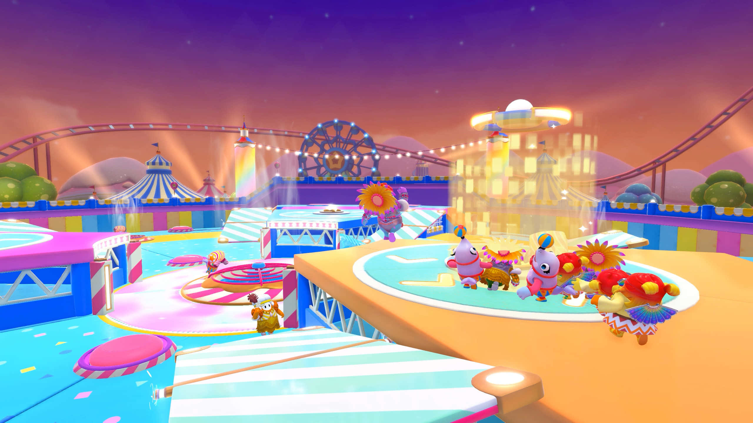 A Screenshot Of A Video Game With A Carnival Theme