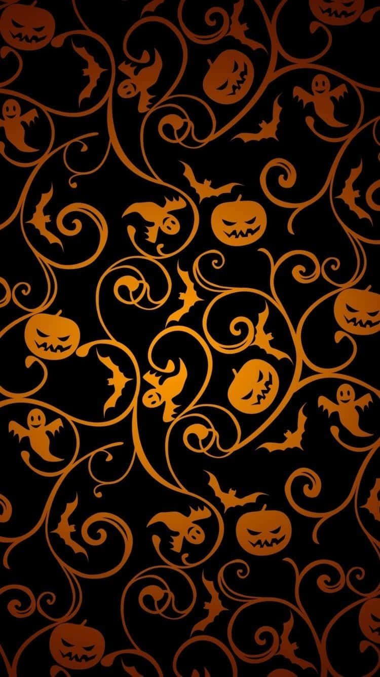 Capture The Essence Of Fall This Halloween Season With This Spooky Iphone Wallpaper. Wallpaper