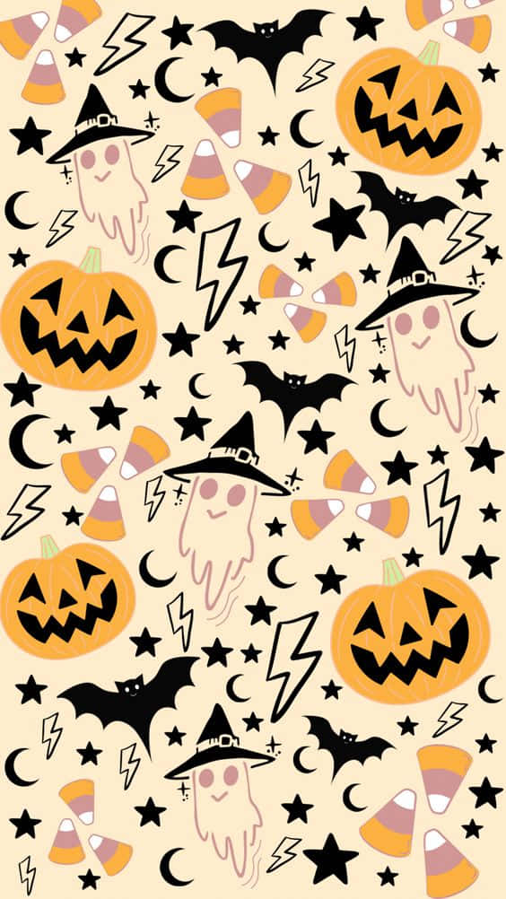 Fall Halloween Iphone Wallpaper Pattern Wallpaper