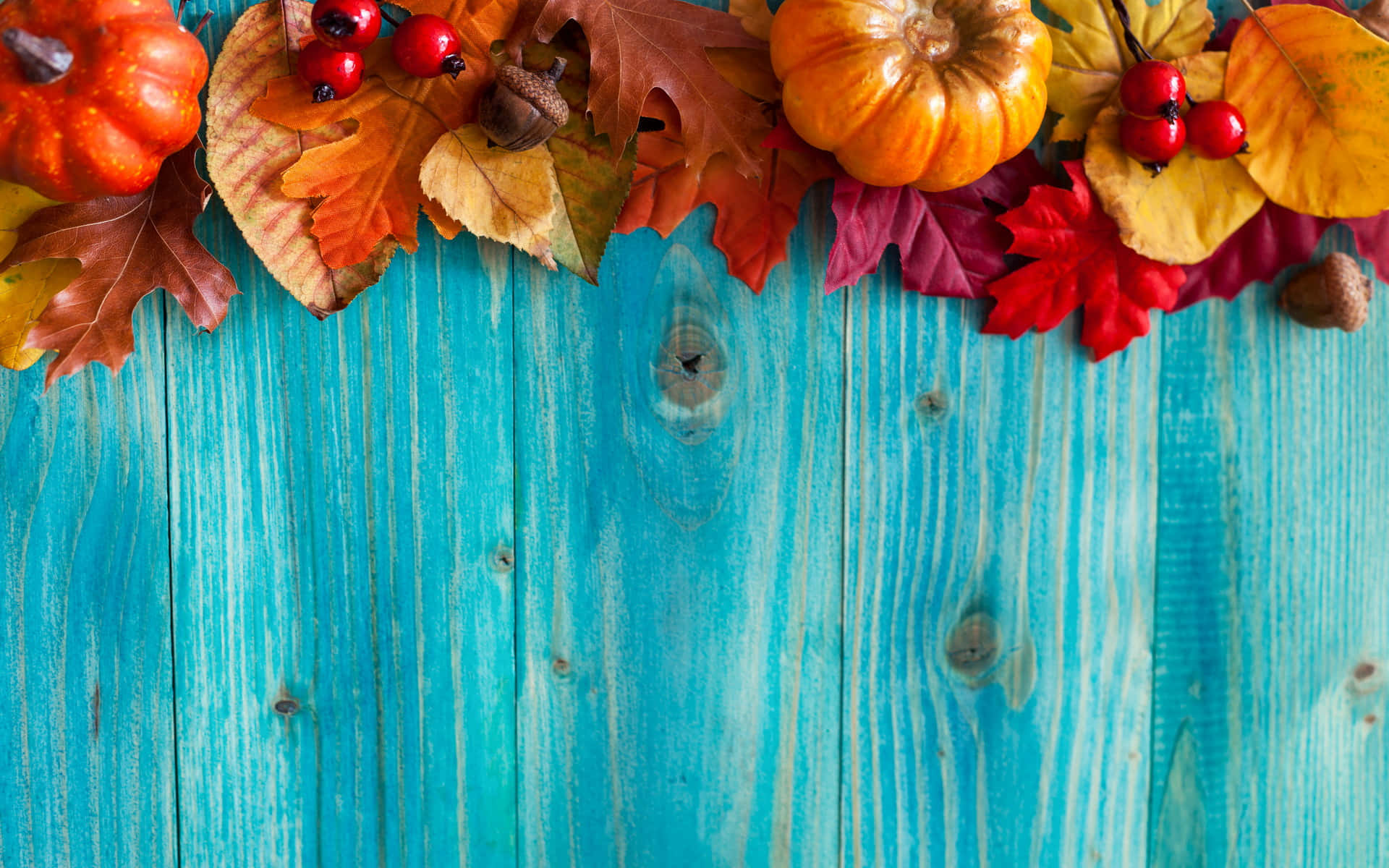Scenic Fall Harvest Display Wallpaper