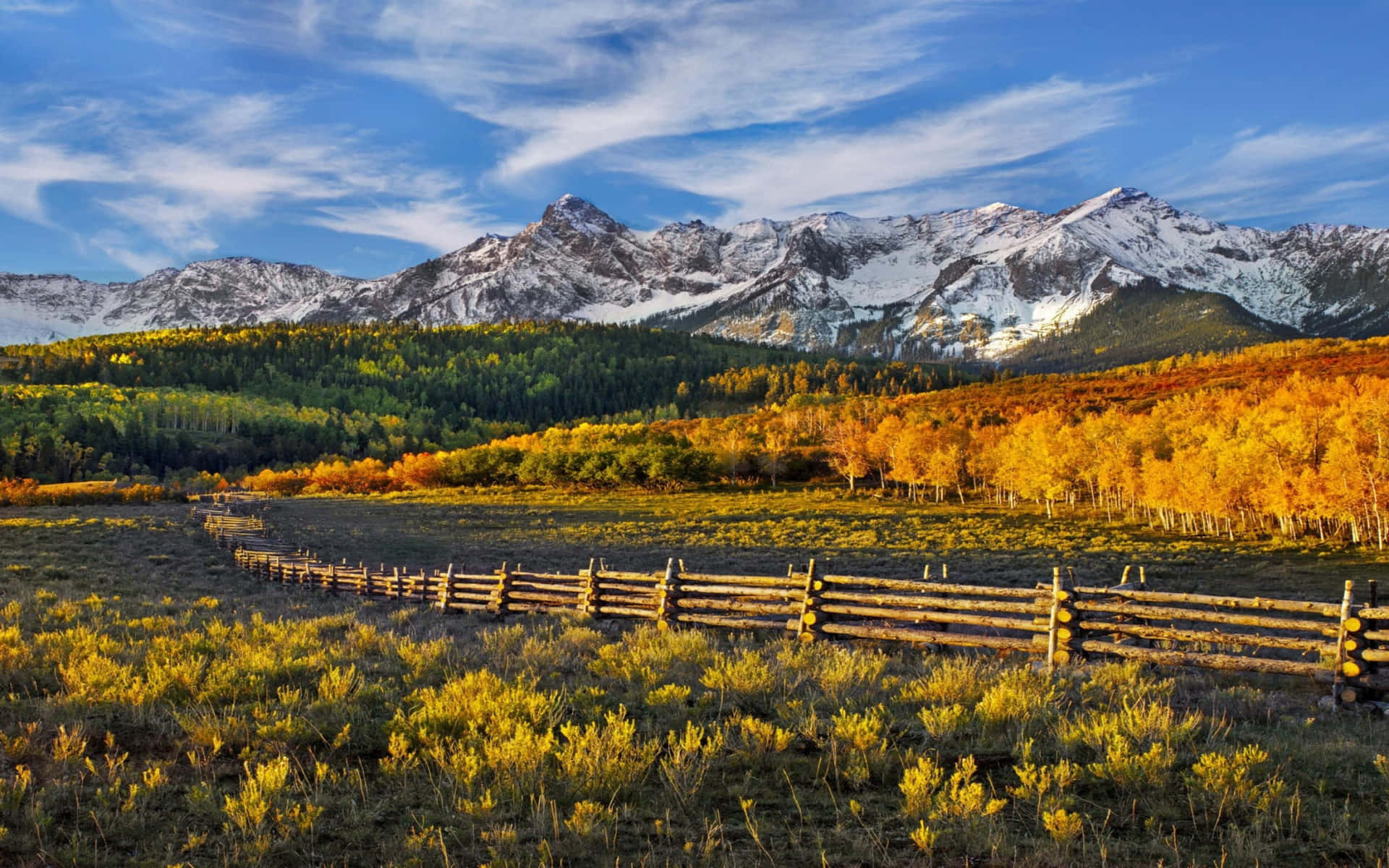 "The Splendor of Fall in the Mountains" Wallpaper