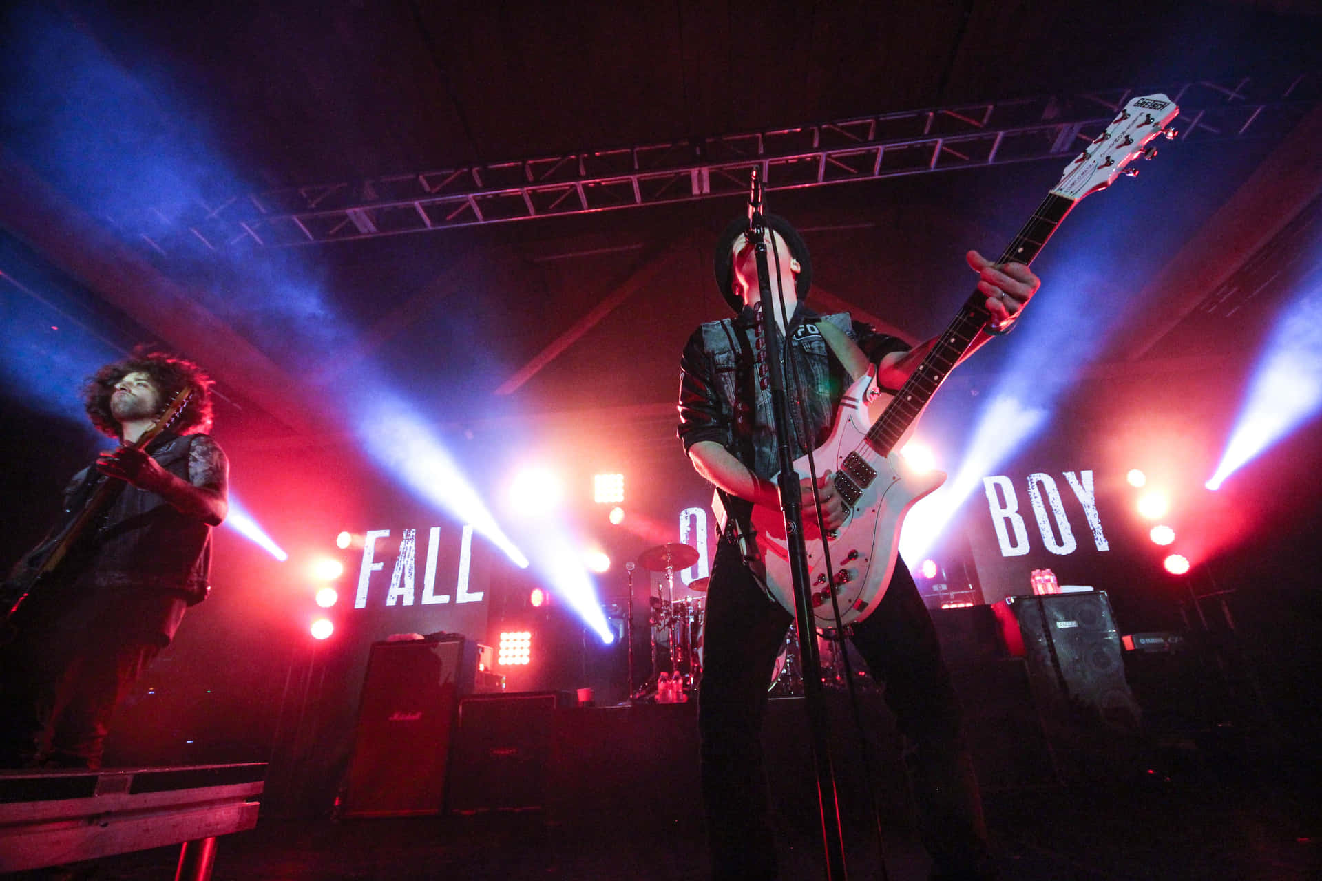 Rockers Fall Out Boy at their Greatest Show on Earth Wallpaper