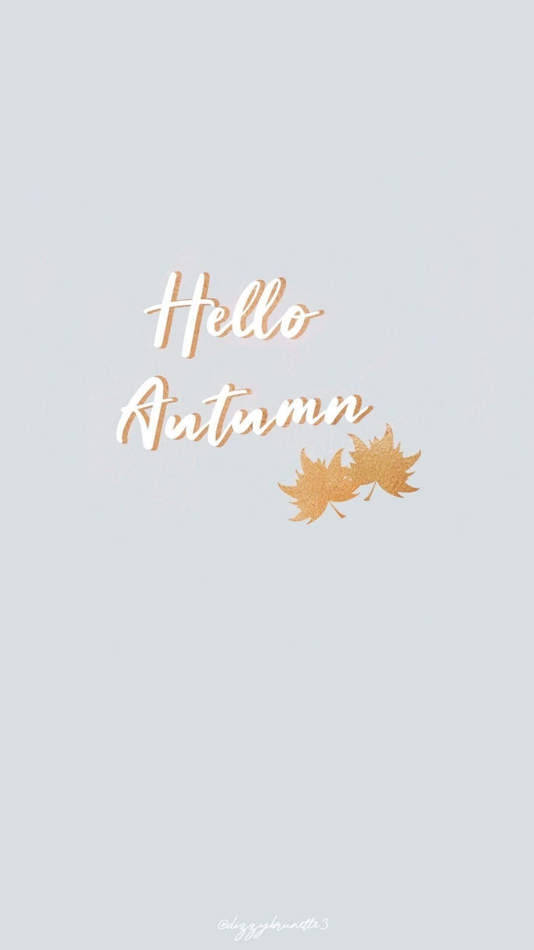 Holdir Den Herbstgeist Mit Einem Lustigen Hintergrundbild Für Dein Handy.