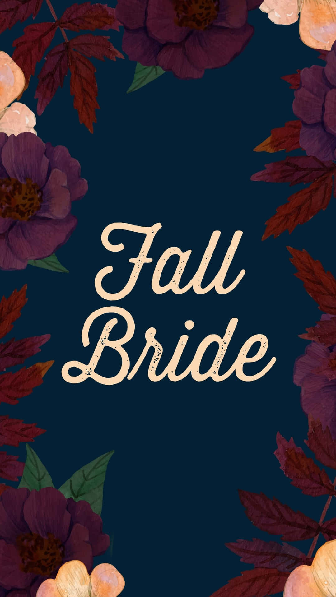 Fall Bride Fall Phone Background