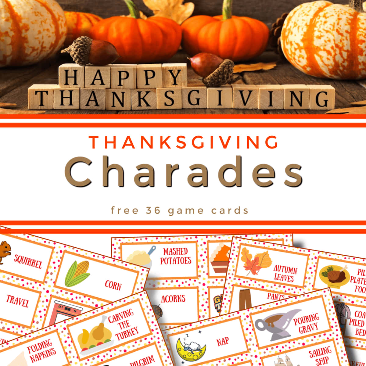 Fall Thanksgiving Charades Wallpaper