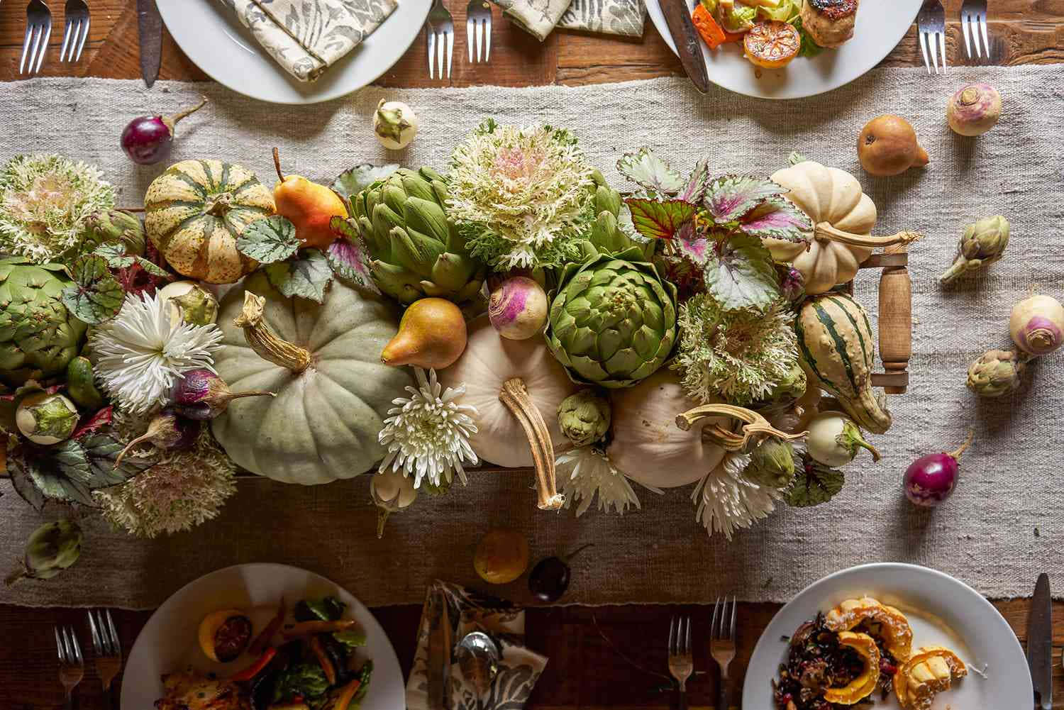 Table Decoration Fall Thanksgiving Wallpaper
