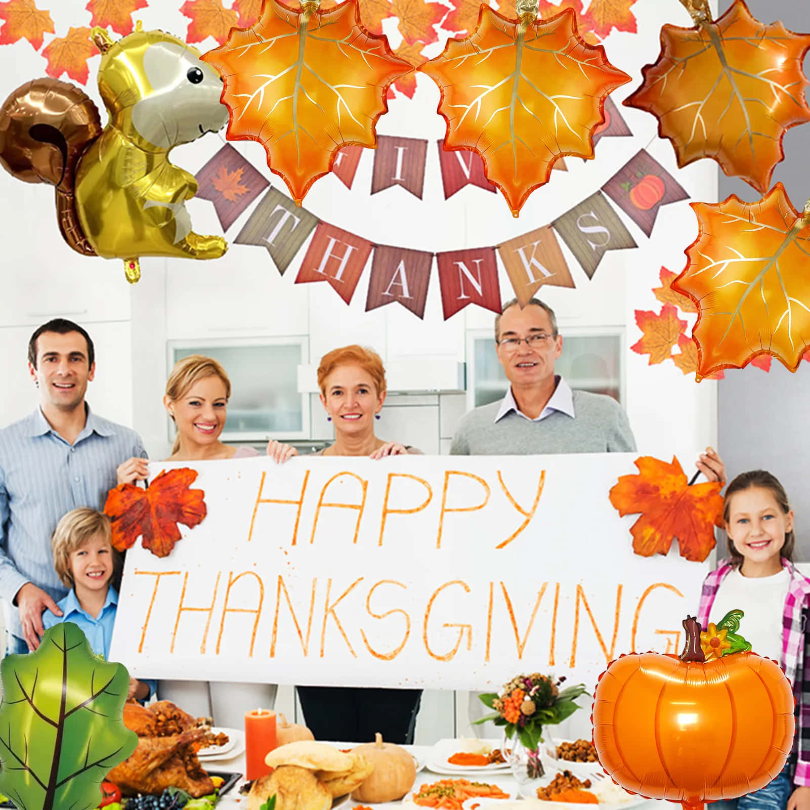 Fall Thanksgiving Family Wallpaper