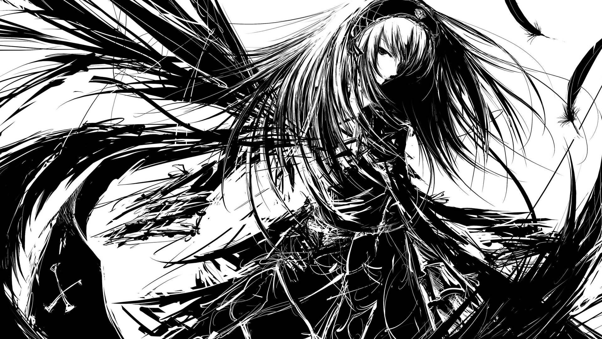 Fallen Angel Edgy Anime Pfp Wallpaper