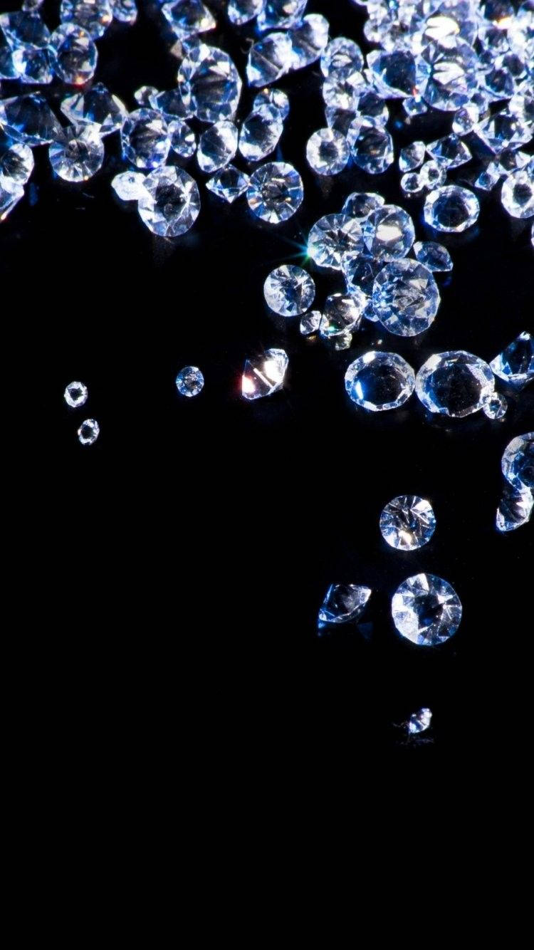 Faldende Krystal Diamant Perler Wallpaper