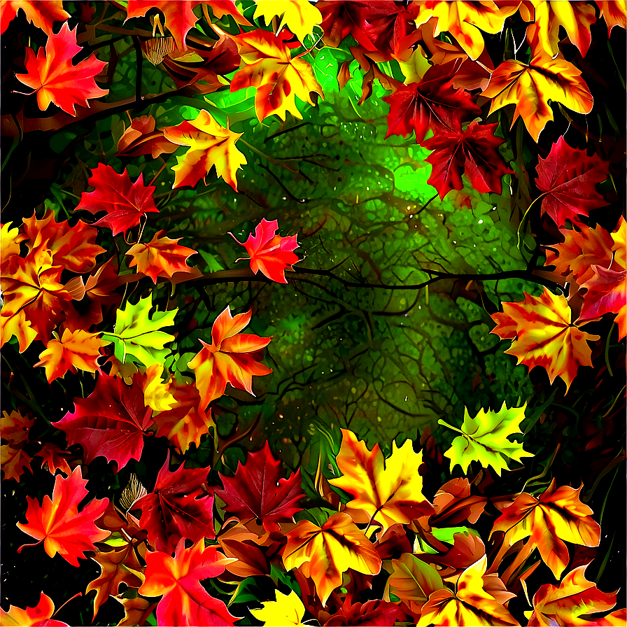 Falling Leaves Canopy Png Fkd PNG