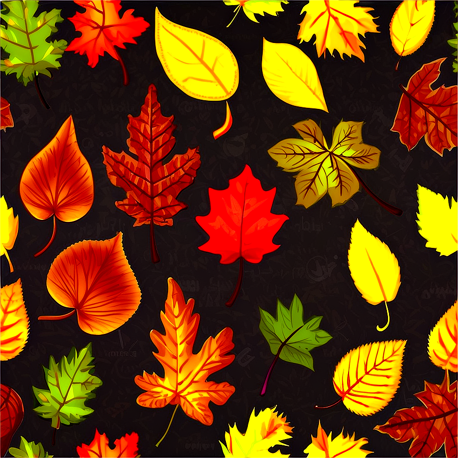 Falling Leaves Pattern Png Tlx PNG