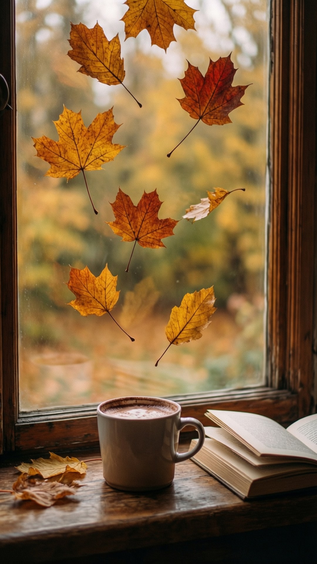 Falling Leaves Window Taustakuvat