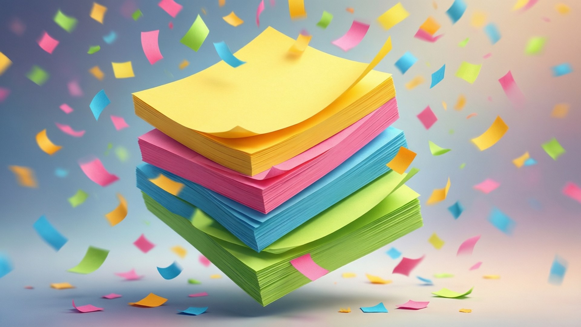 Confettis de Notes Tombantes Fonds d'écran
