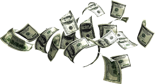 Falling U S Dollar Bills PNG