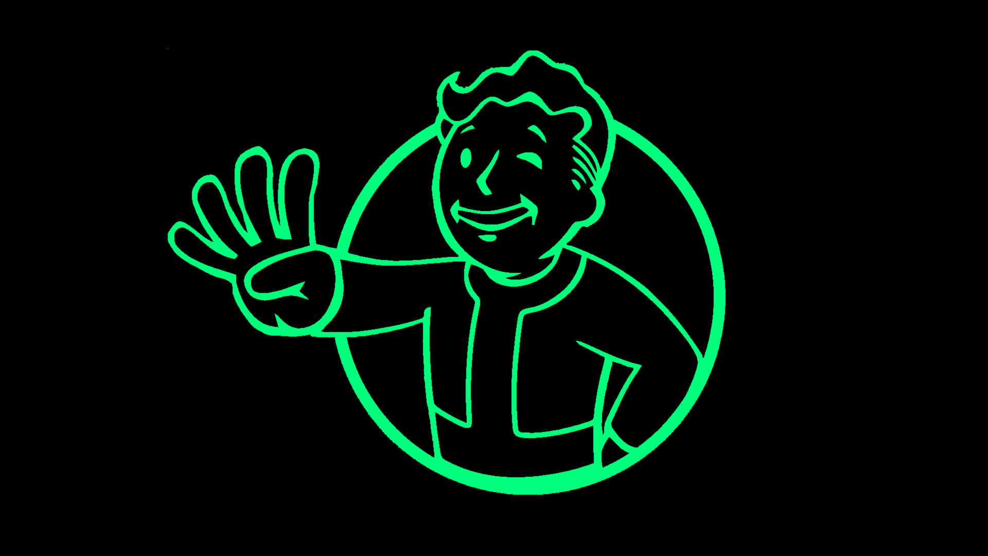 Fallout 4 4k Vault Boy Green