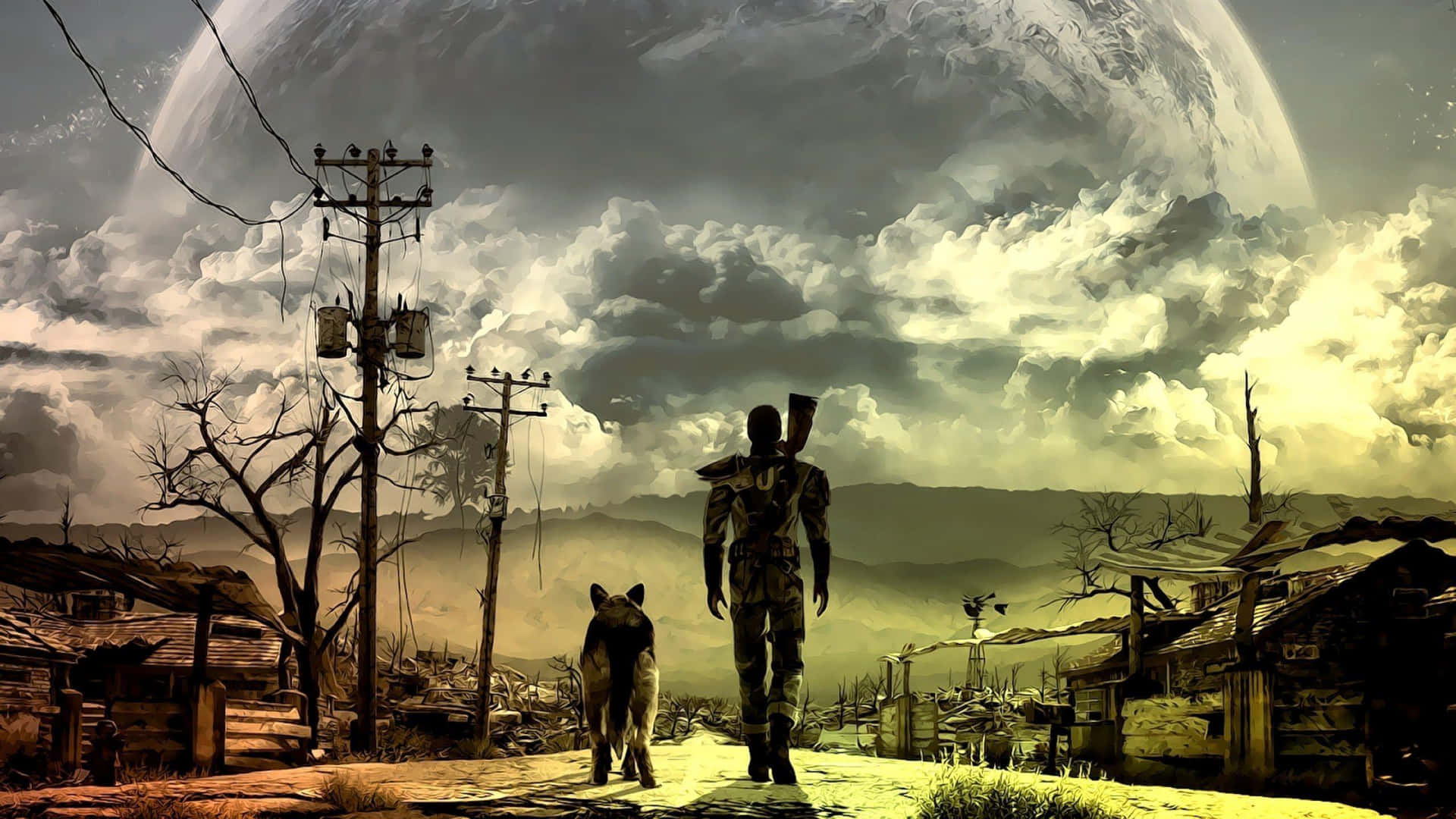 Utforskahemligheterna I Den Post-apokalyptiska Världen Med Fallout 4 Datorn. Wallpaper