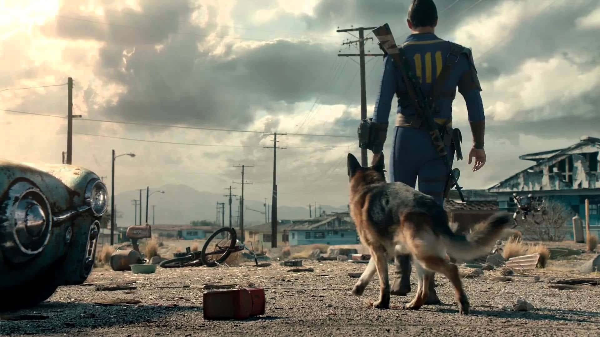 Et tæt skud af en avanceret Fallout 4 gaming computer. Wallpaper