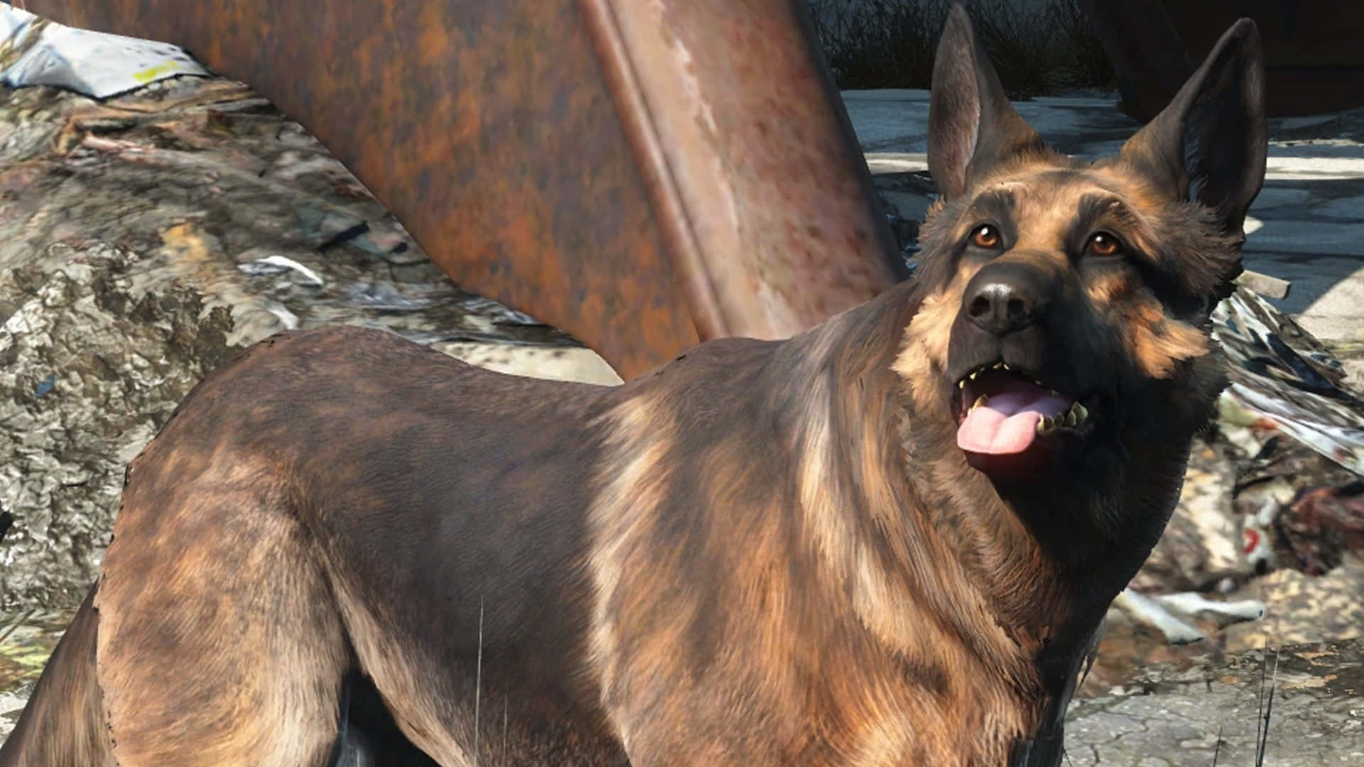Compañeroleal - Dogmeat En Fallout 4 Fondo de pantalla