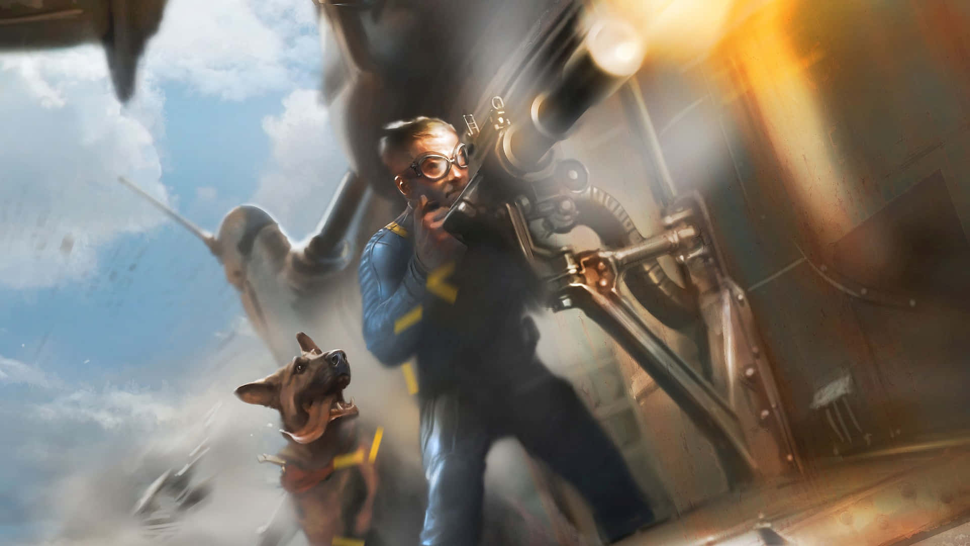 Fallout 4: Dogmeat - A Loyal Companion in the Wasteland Wallpaper
