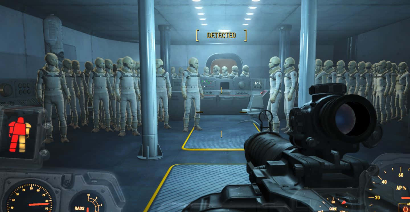 The Futuristic World of the Institute in Fallout 4 Wallpaper