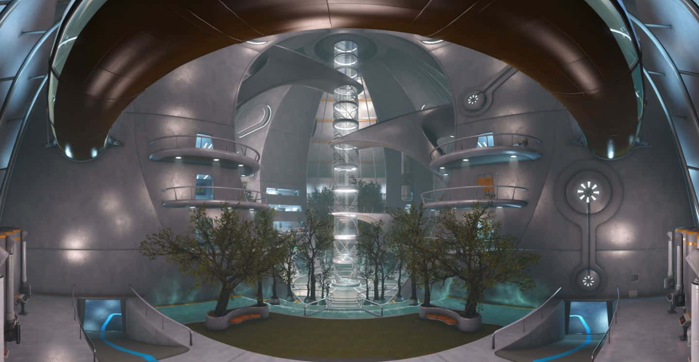 A future laboratory inside the secretive Institute in Fallout 4 Wallpaper