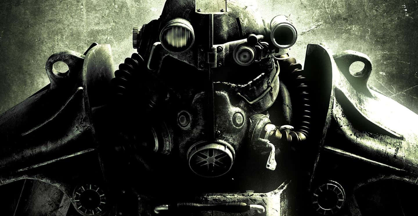 Mighty Fallout 4 Power Armor in Action Wallpaper