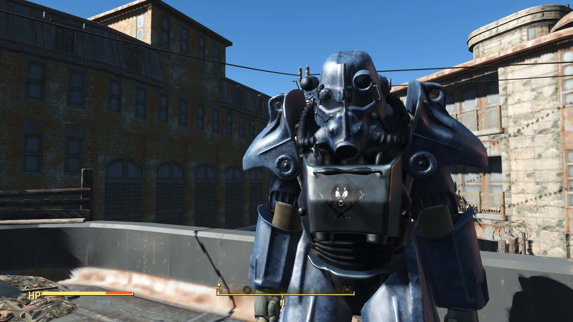 Caption: Fallout 4 Power Armor in Action Wallpaper