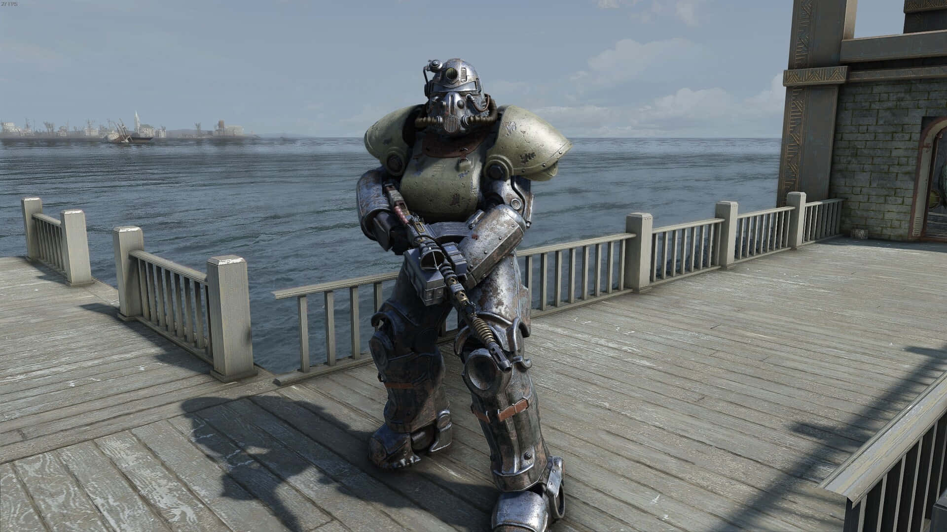 Fallout 4 Power Armor dominating the Wasteland Wallpaper