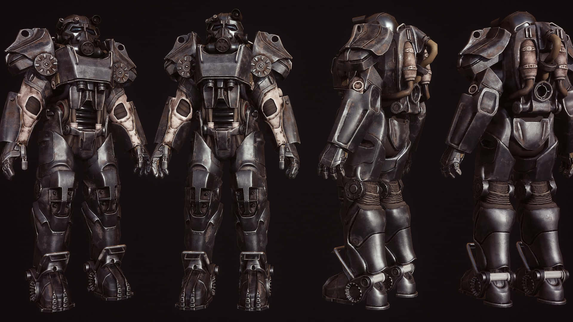 Warrior in Advanced Power Armor from Fallout 4 Wallpaper