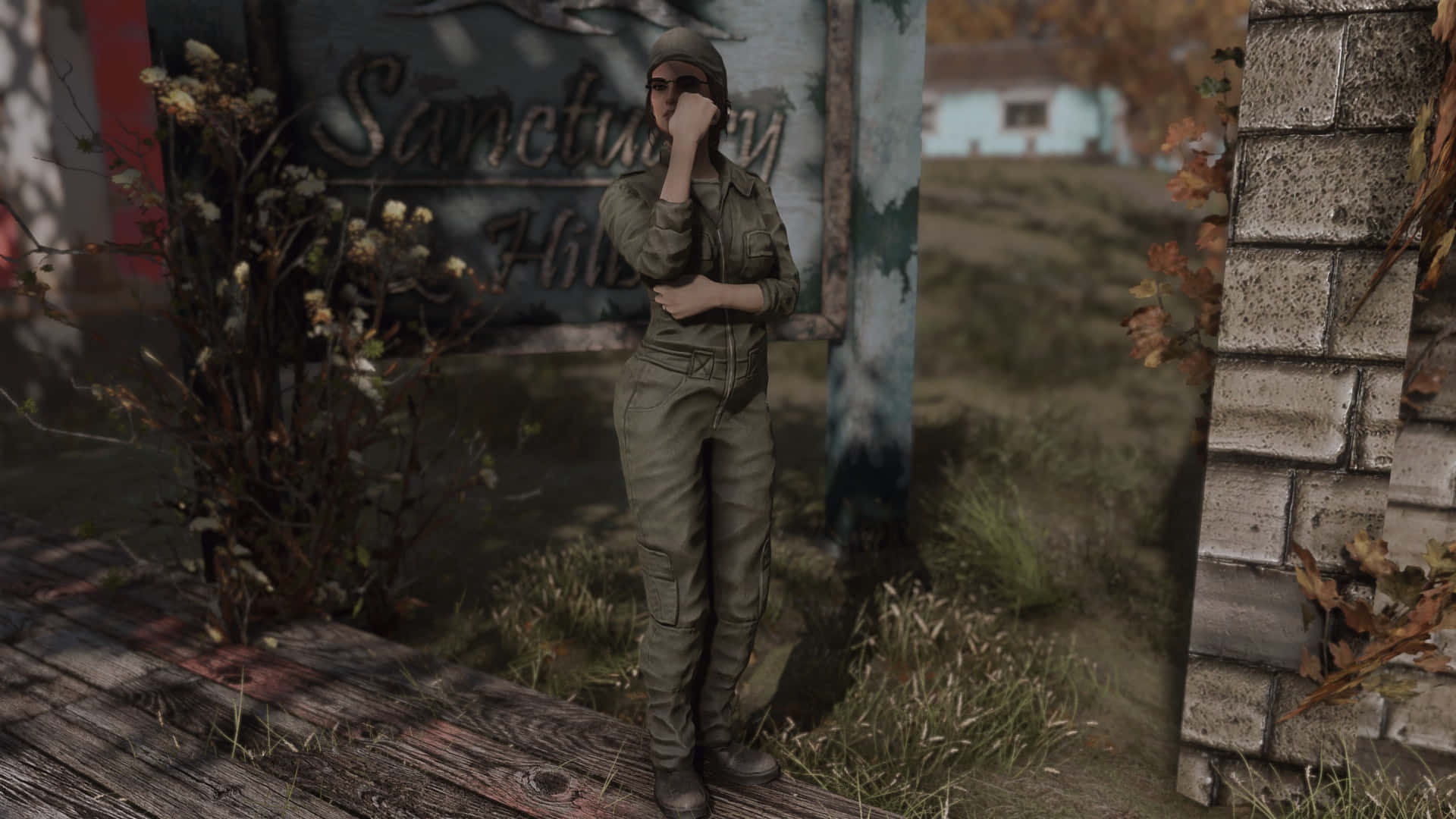 Fallout 4: A survivor exploring the Capital Wasteland Wallpaper
