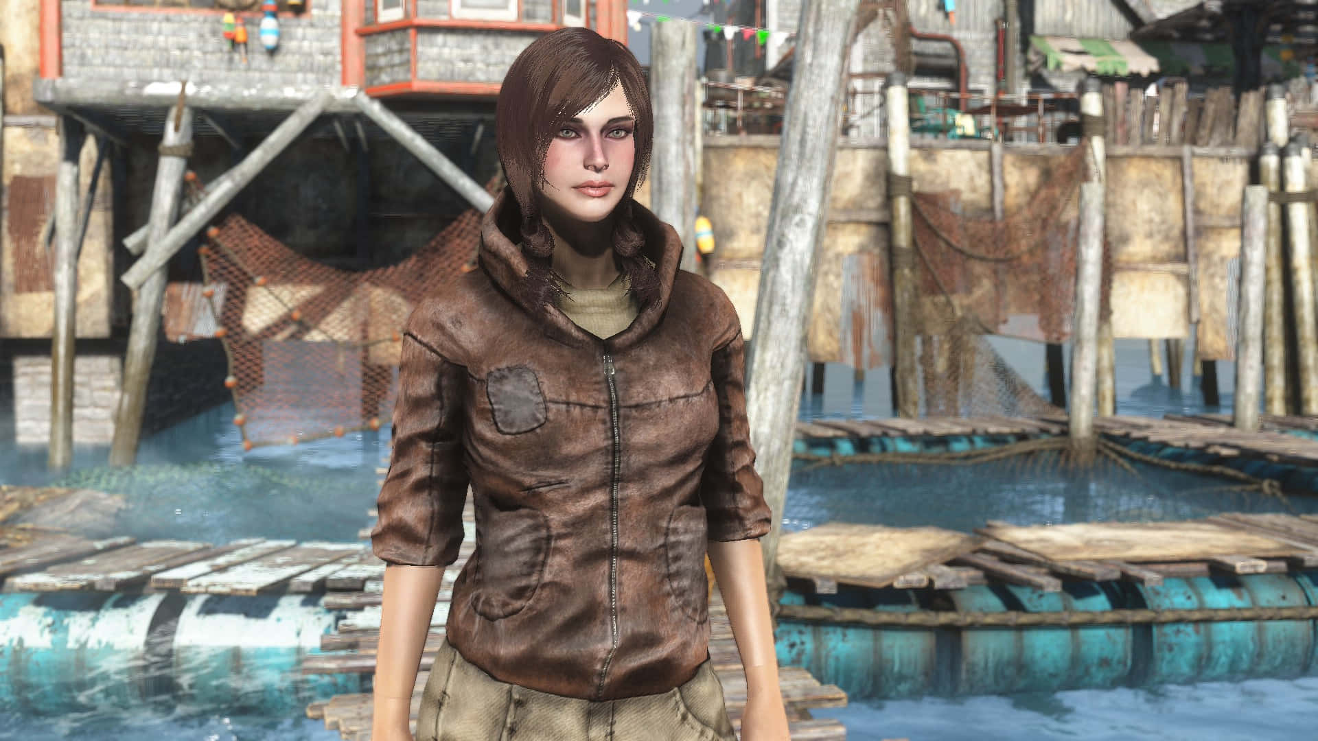 Elúnico Superviviente Vagando Por El Desolado Yermo Capital En Fallout 4. Fondo de pantalla