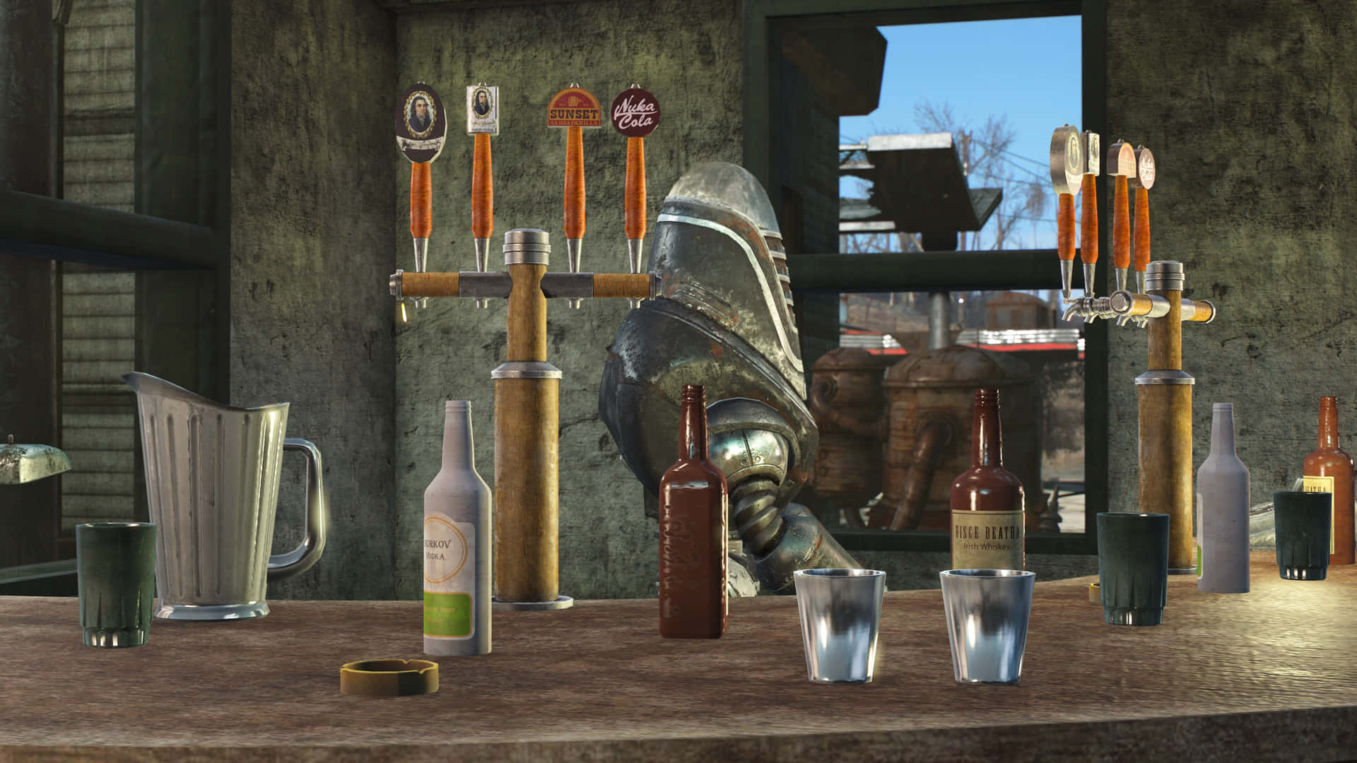 Explorandola Devastada Capital Yermo Post-apocalíptica En Fallout 4 Fondo de pantalla