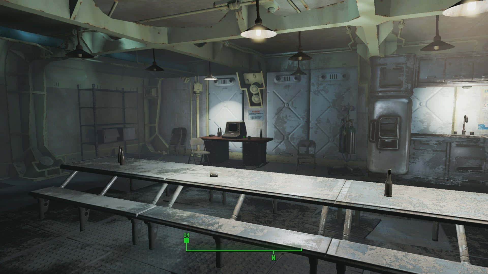 Fallout4 Vault Interior - Un Vistazo Al Yermo Fondo de pantalla