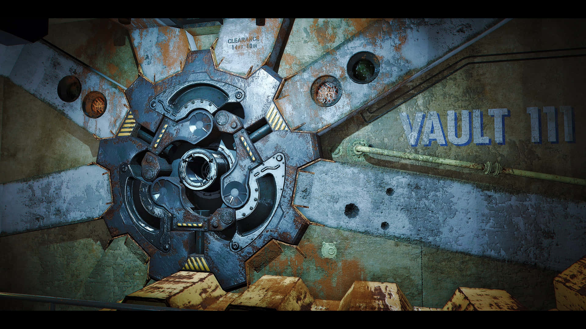 Lamisteriosa Entrada A La Bóveda De Fallout 4 Fondo de pantalla